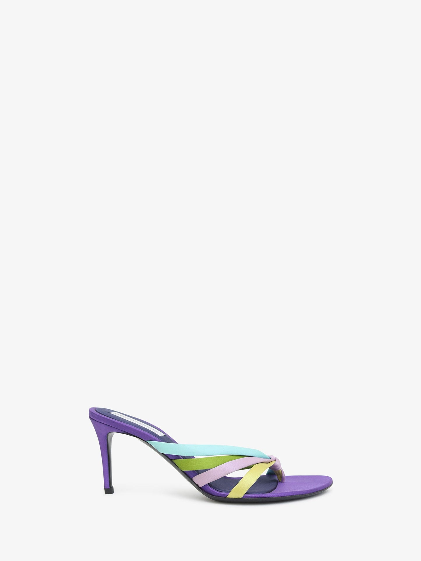 Image of Heels. Product name - Mica Satin Heel in Multi colour by brand - CHRISTOPHER ESBER