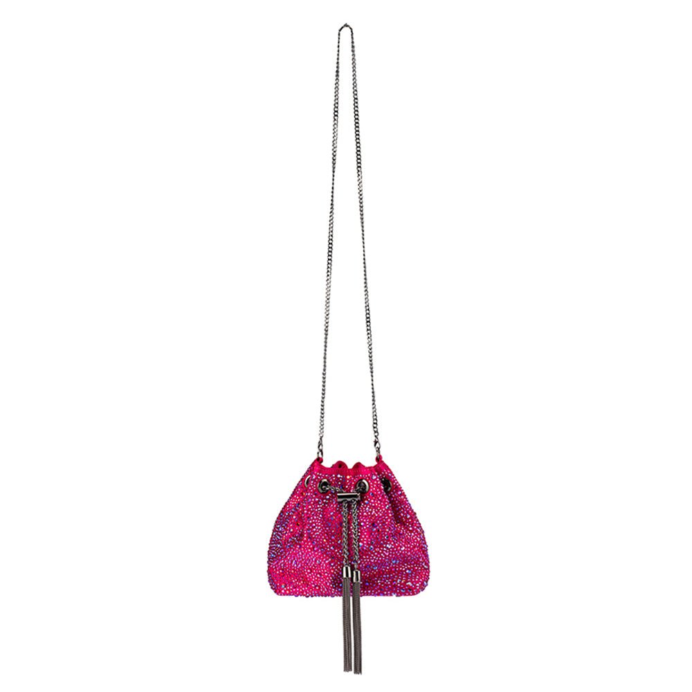 Olga Berg MIKA Crystal Pouch (Fuchsia)