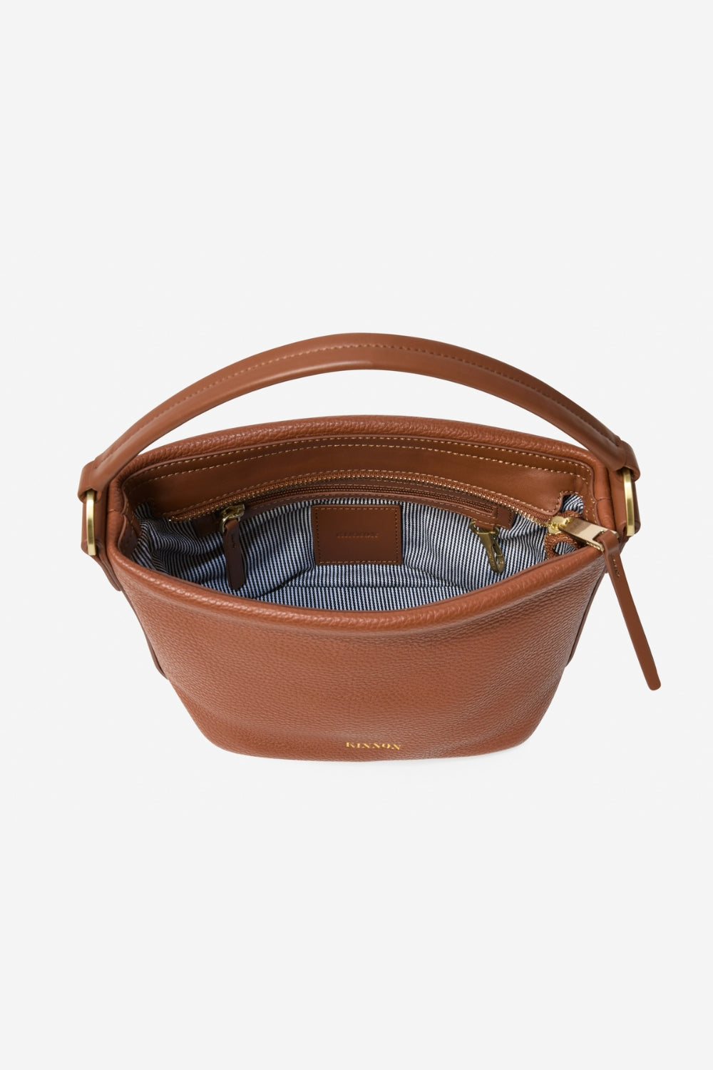 Image of Bags. Product name - MINI GINNI TOTE BUTTERSCOTCH in Butterscotch colour by brand - KINNON