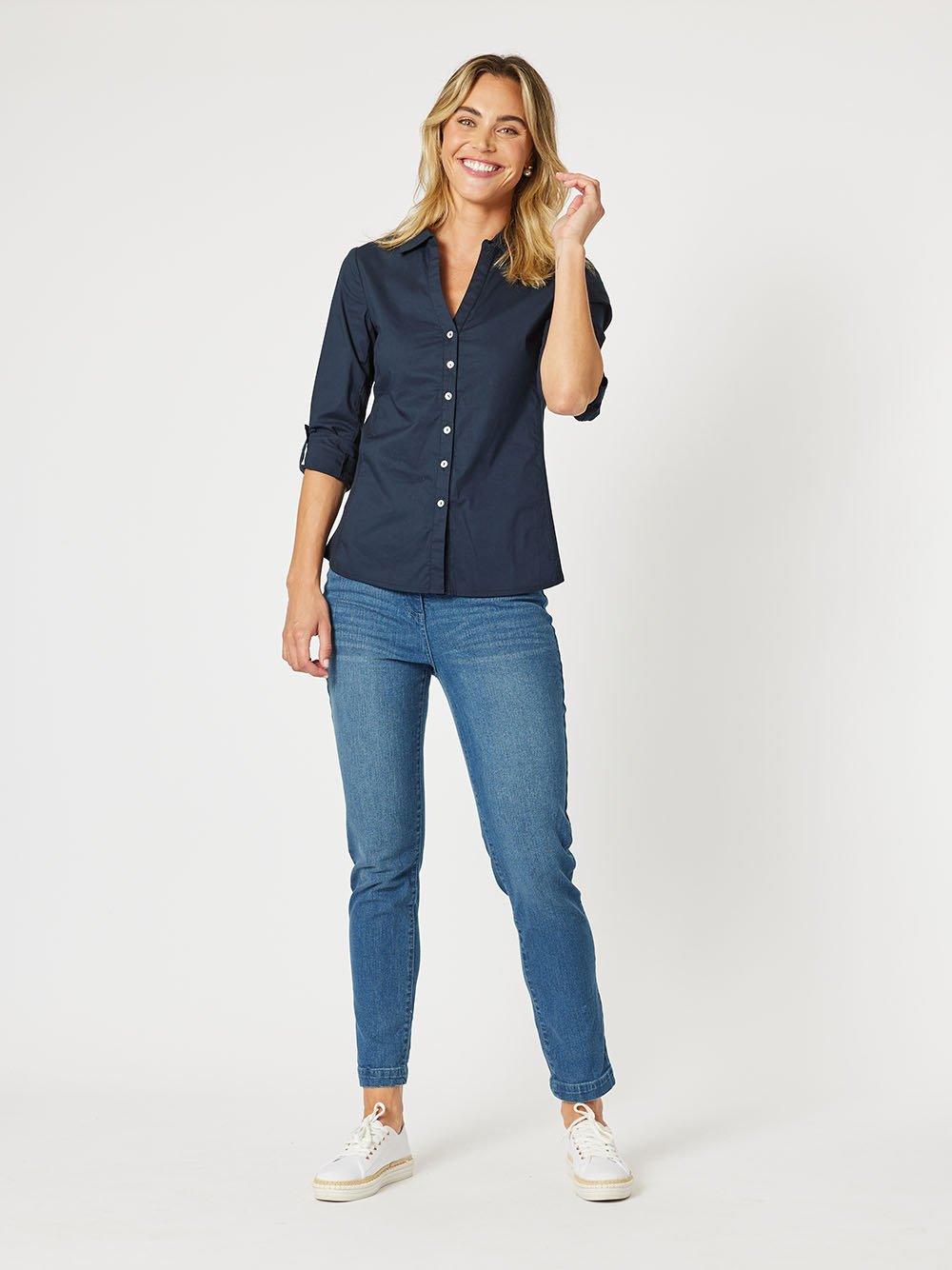 Gordon Smith Miracle Slim Leg Jean (Washed Denim)