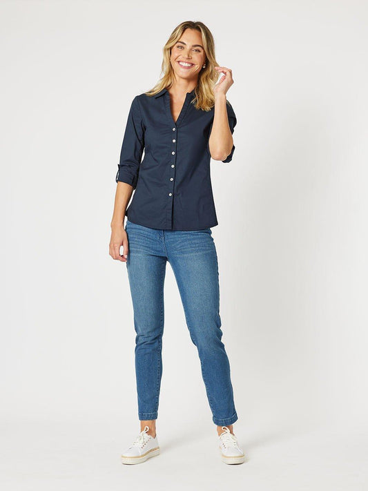 Gordon Smith Miracle Slim Leg Jean (Washed Denim)