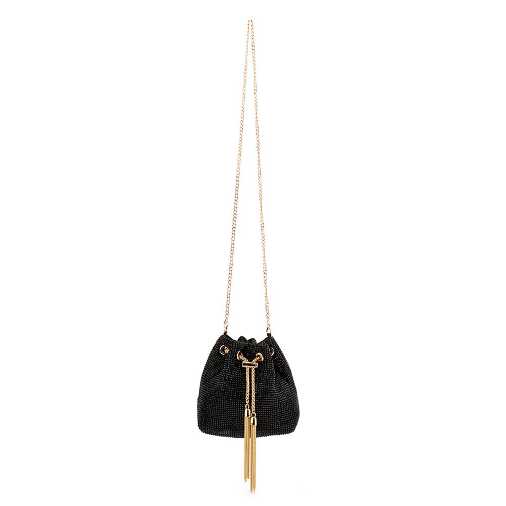 Olga Berg MIRANDA Drawstring Top Handle (Black)