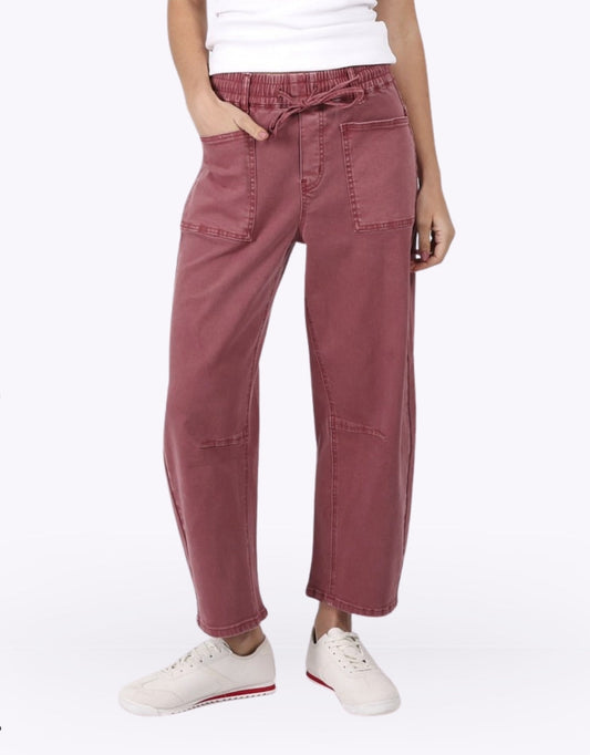 Image of Jeans. Product name - Leo Barrel Jeans Sunset in Sunset colour by brand - Monaco