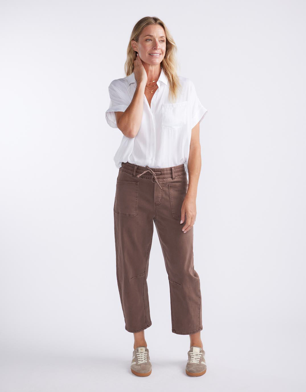 Monaco Leo Barrel Jeans (Chocolate)