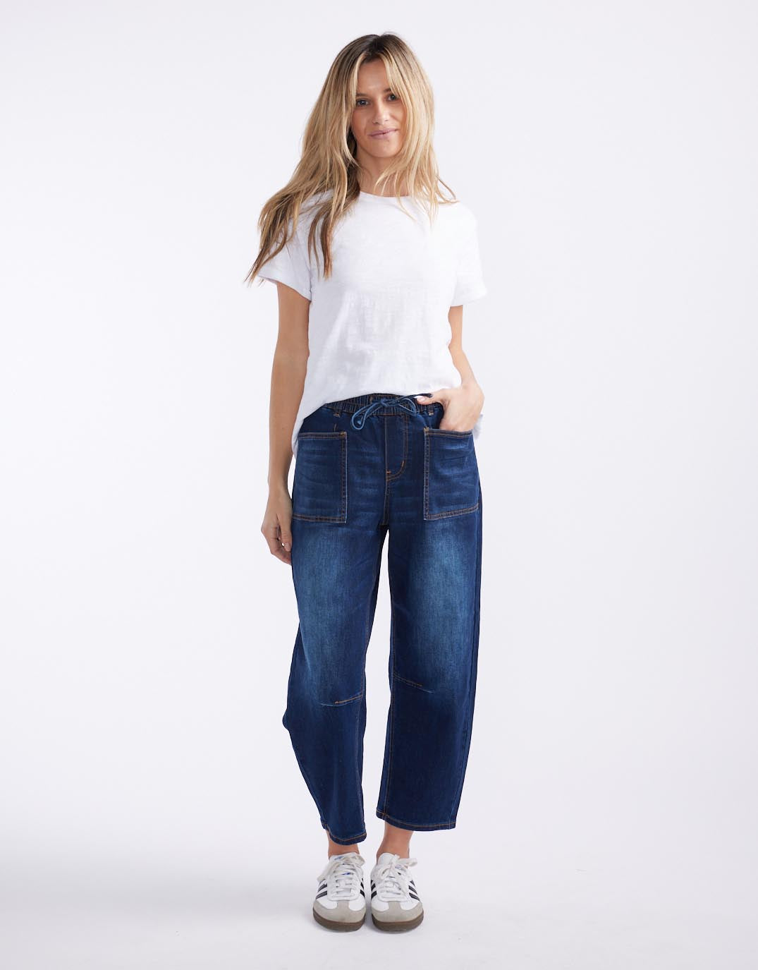 Monaco Leo Barrel Jeans (Ink)