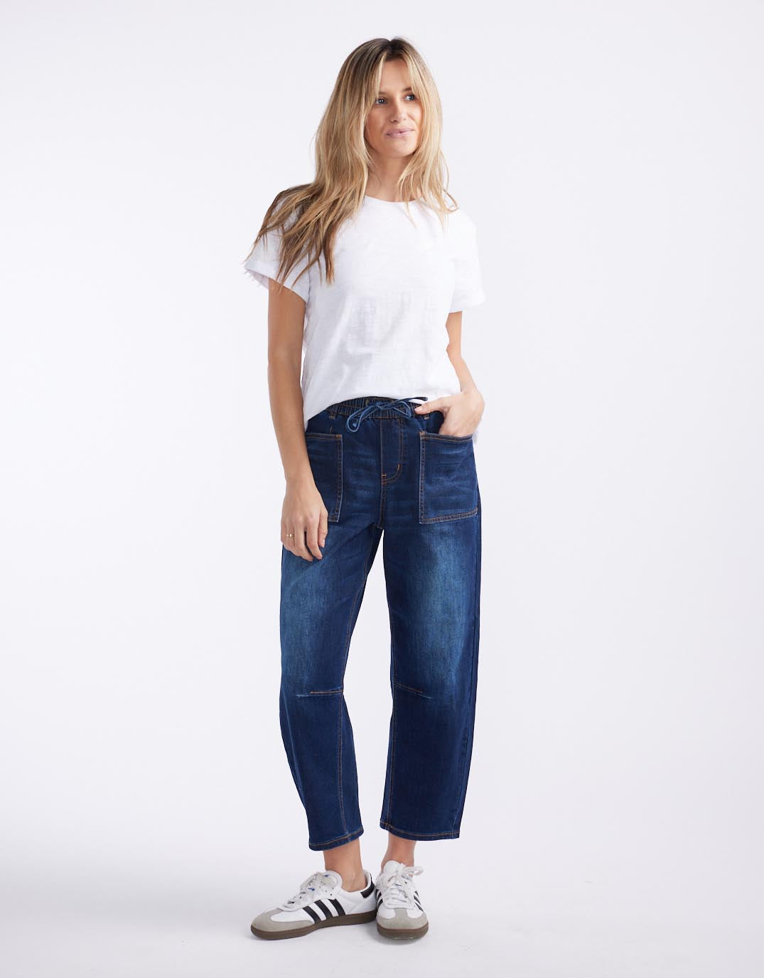 Monaco Leo Barrel Jeans (Ink)