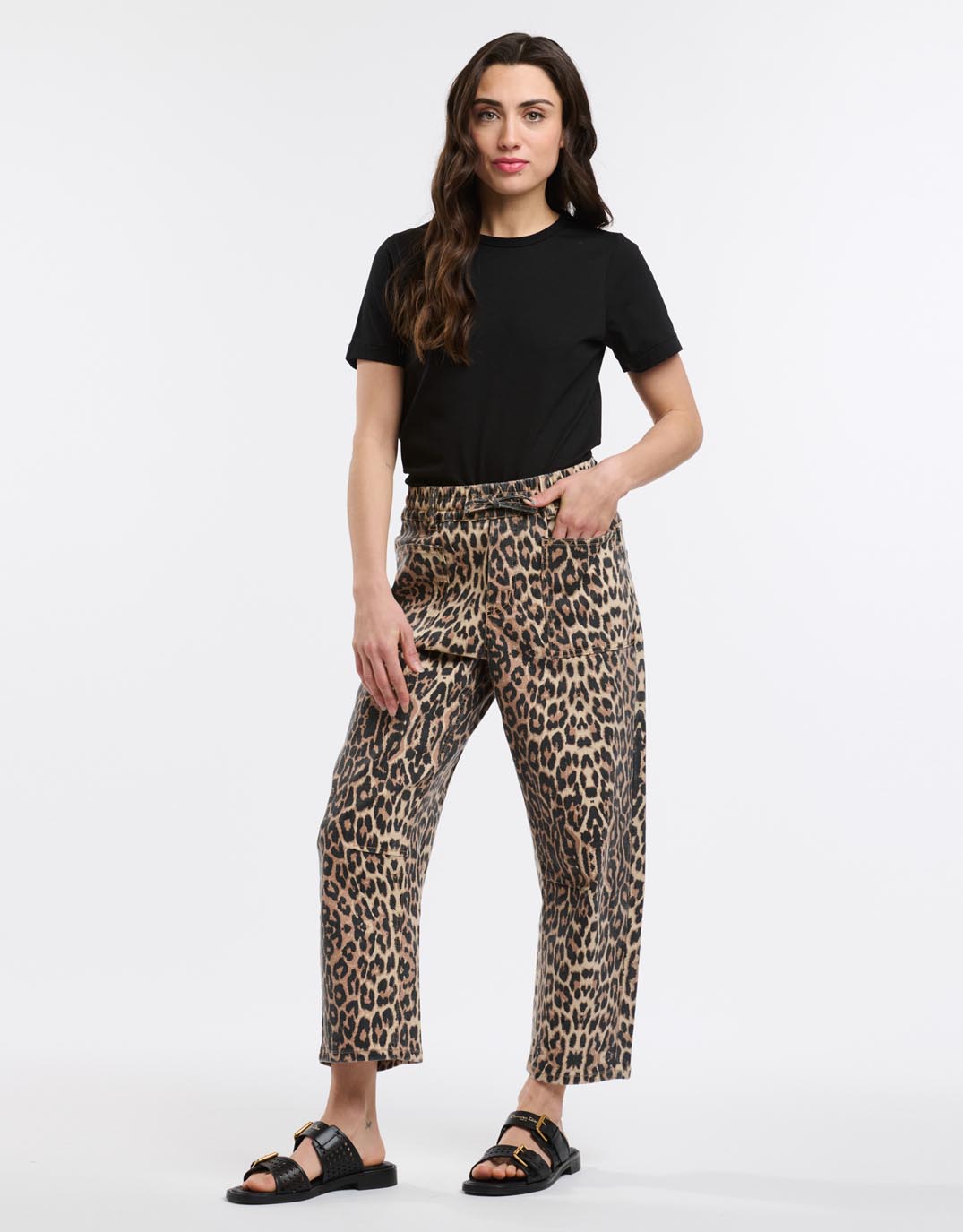Monaco Leo Barrel Jeans (Leopard Print)