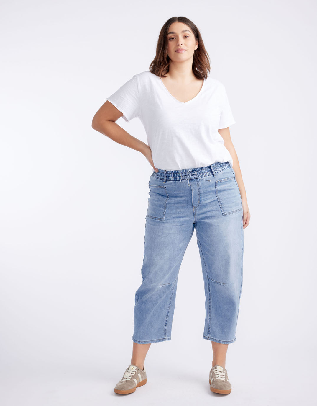 Monaco Leo Barrel Jeans Light Blue Denim (Light Denim)