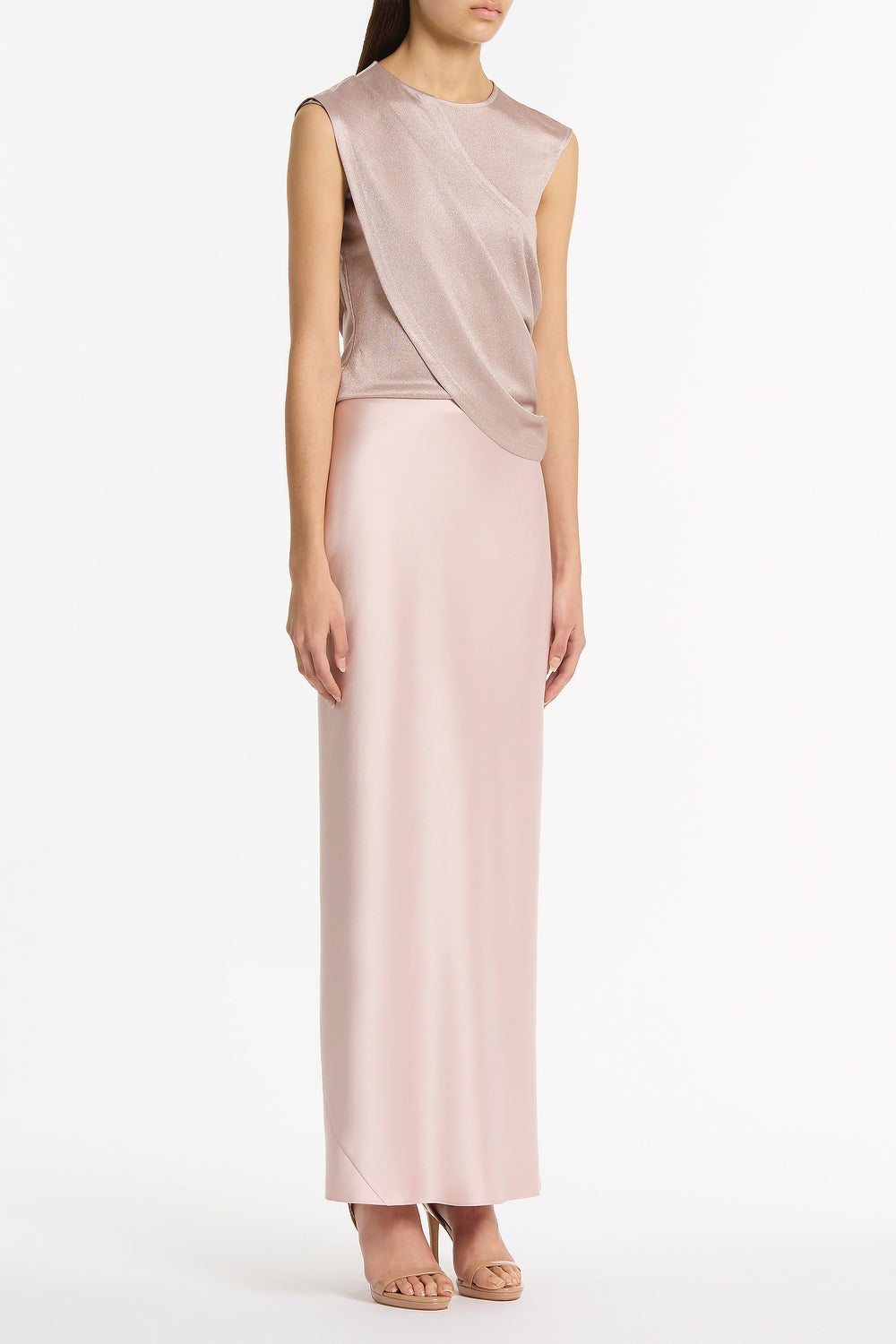 Carla Zampatti Mousse Jersey Twist Top (Pink)