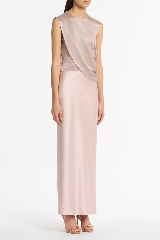 Carla Zampatti Mousse Jersey Twist Top (Pink)