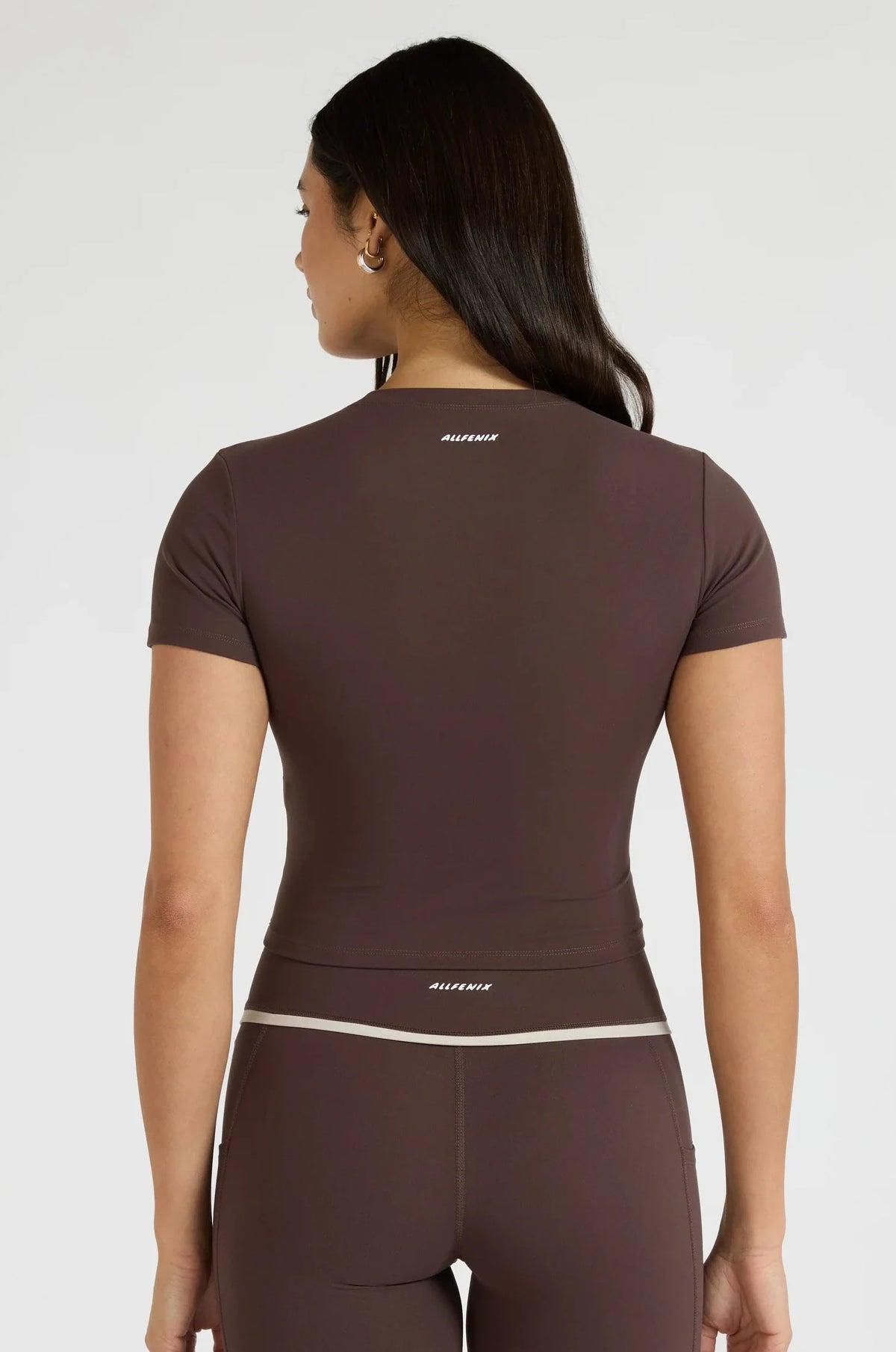 ALLFENIX CloudCore Lite Crop Tee (Espresso)