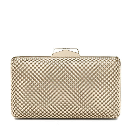 Olga Berg NATASHA Ball Mesh Clutch (Gold)