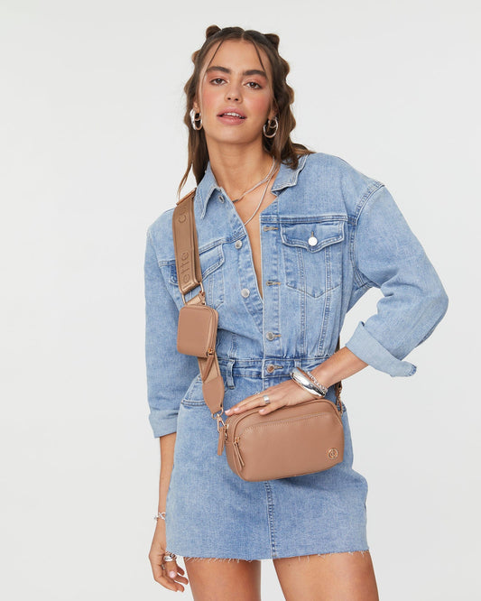 Image of Bags. Productname: Colette Natural Amalia Crossbody Bag in Natural colour by brand - Colette