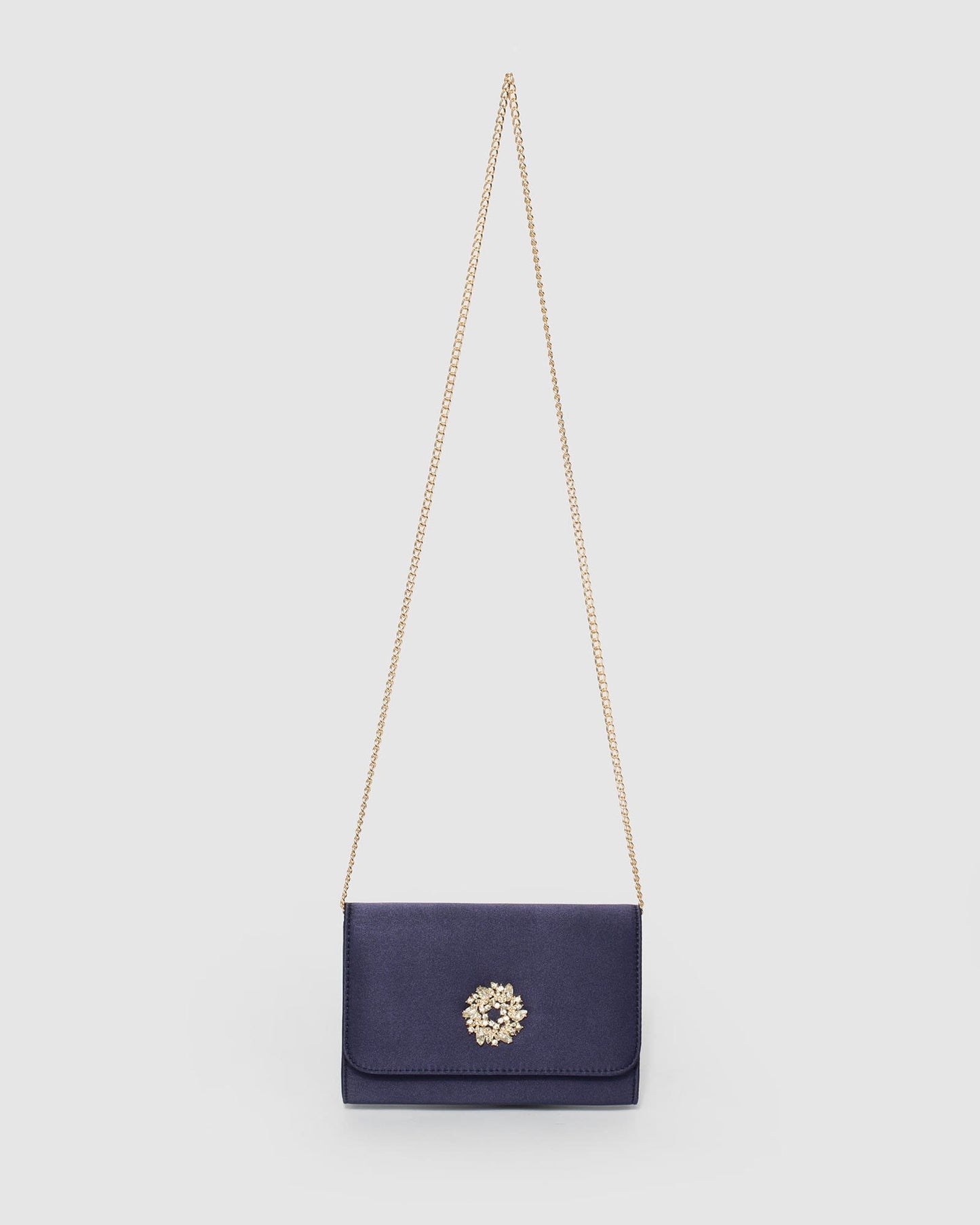 Colette by Colette Hayman Navy Lulu Crystal Clutch Bag (Blue)