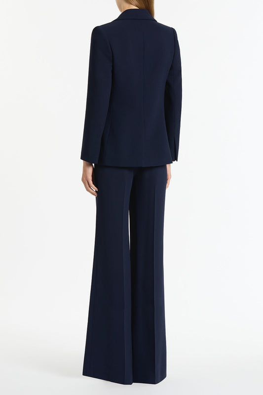 Carla Zampatti Crepe Classic Jacket (Navy)