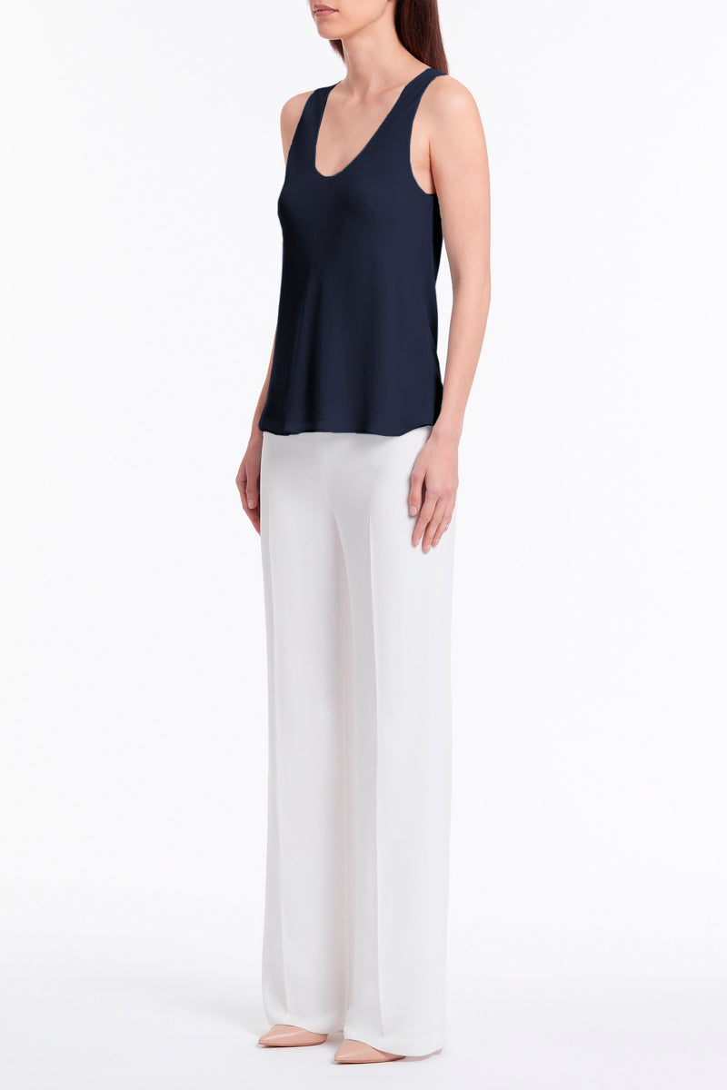 Carla Zampatti Georgette Scoop Cami (Navy)