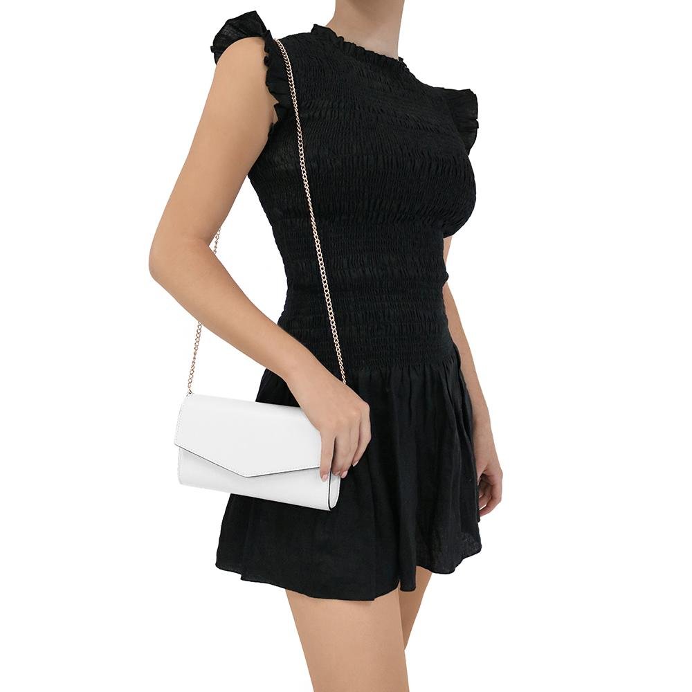 Olga Berg NIC Envelope Clutch (White)