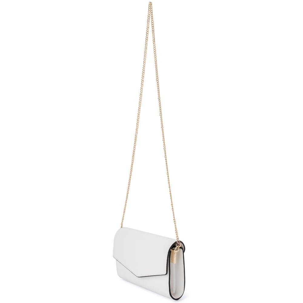 Olga Berg NIC Envelope Clutch (White)