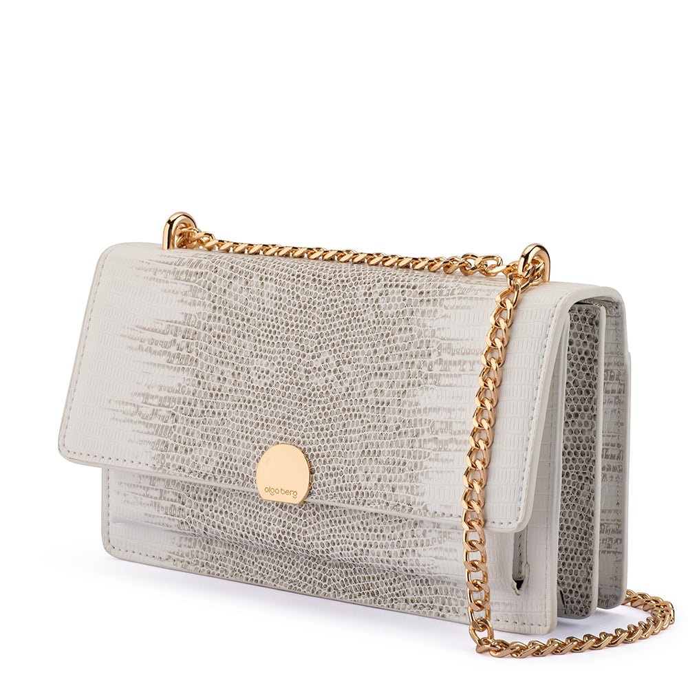 Olga Berg NICOLETTA Shoulder Bag (White)