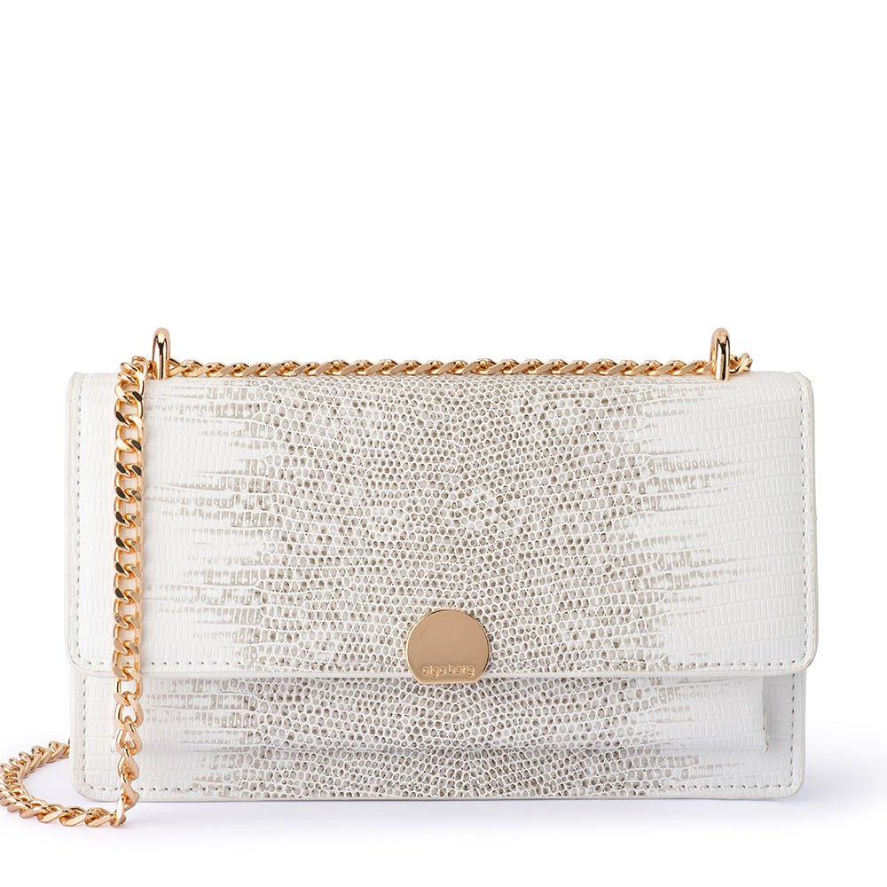 Olga Berg NICOLETTA Shoulder Bag (White)