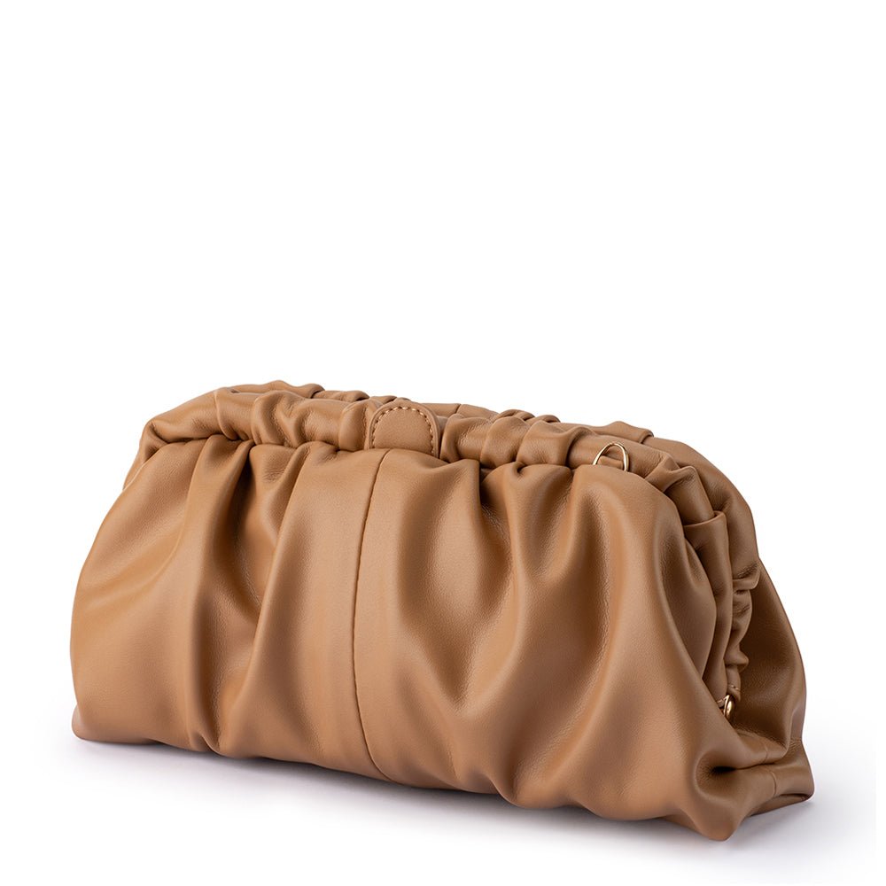 Olga Berg NIX Gathered Soft Clutch (Red)