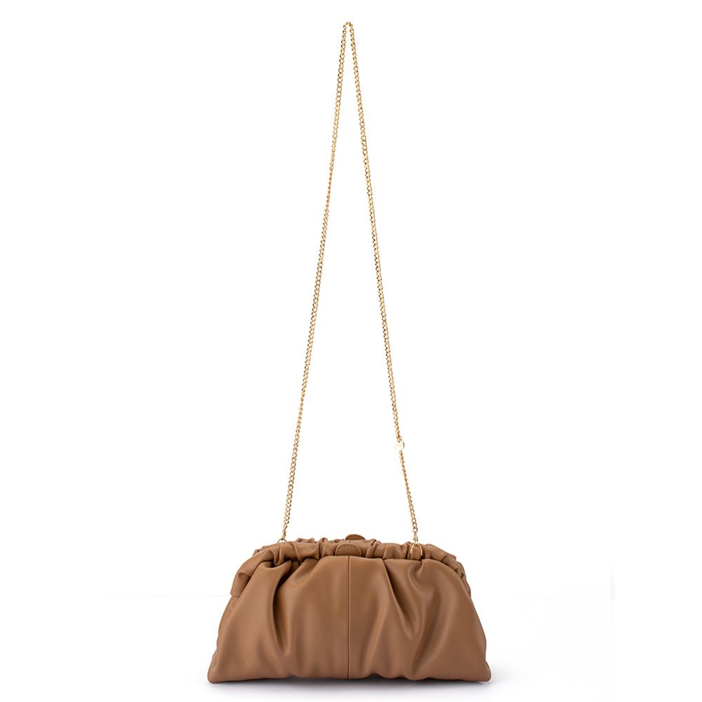 Olga Berg NIX Gathered Soft Clutch (Red)