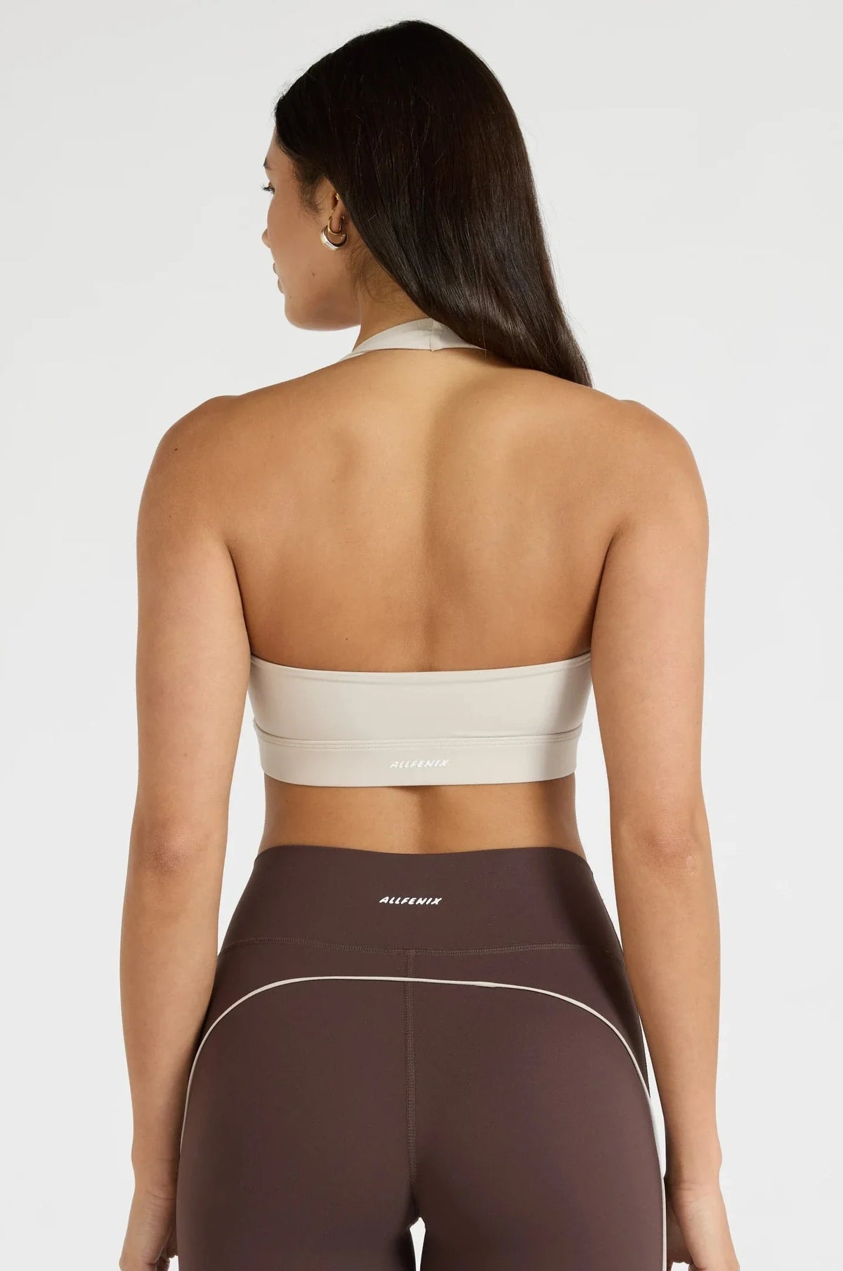 ALLFENIX CloudCore Halter Sports Bra (Stone)
