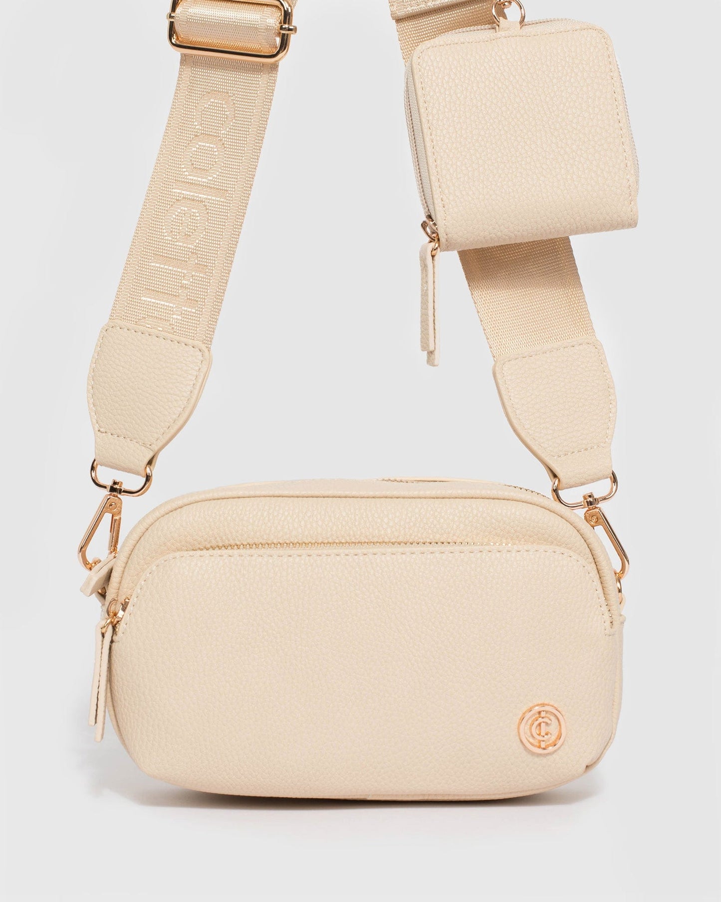 Colette by Colette Hayman Amalia Webbing Crossbody Bag (Nude)