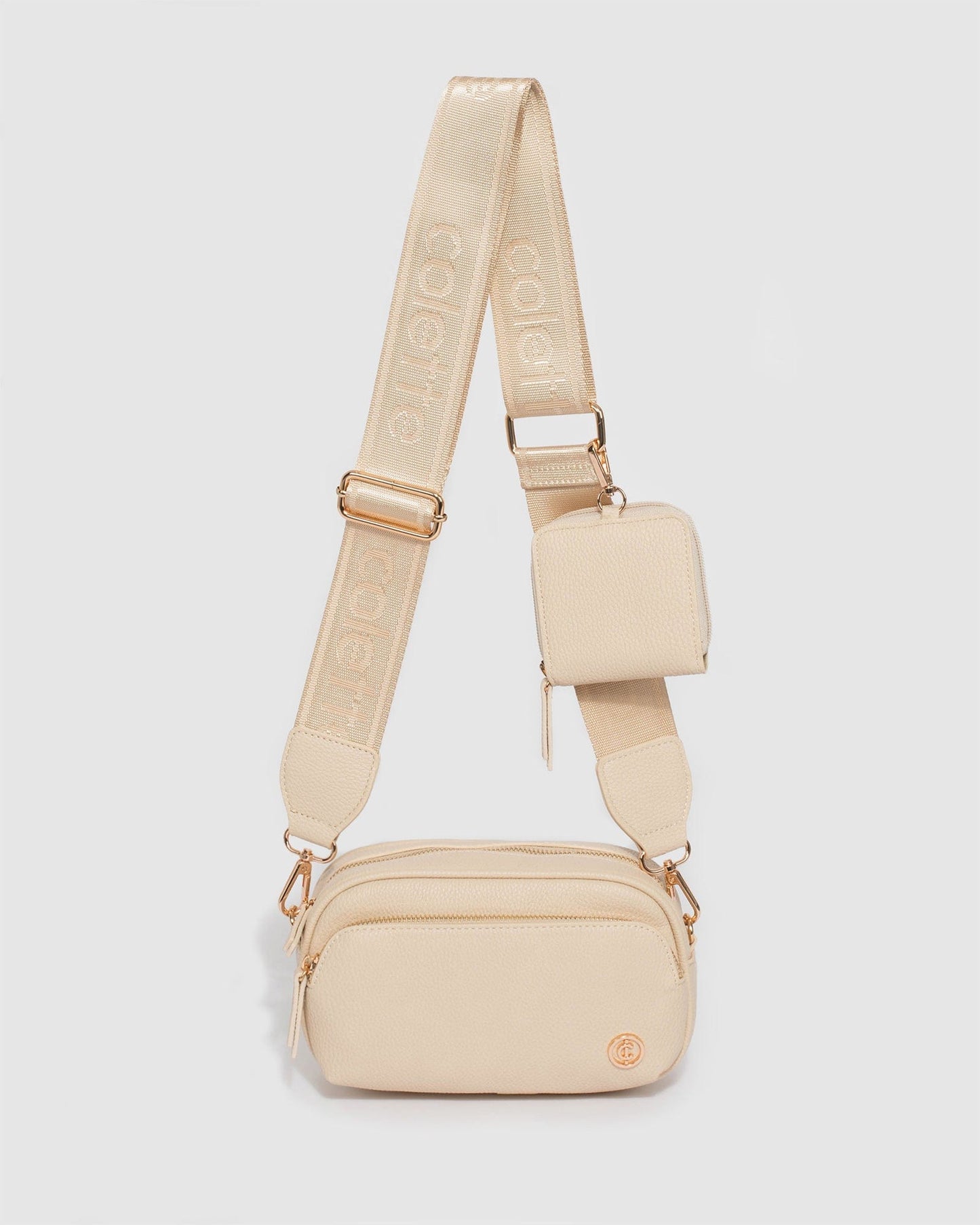 Colette by Colette Hayman Amalia Webbing Crossbody Bag (Nude)
