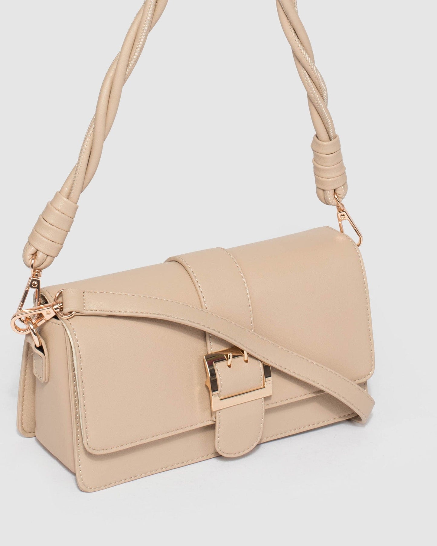 Colette by Colette Hayman Francesca Twist Shoulder Bag (Nude)