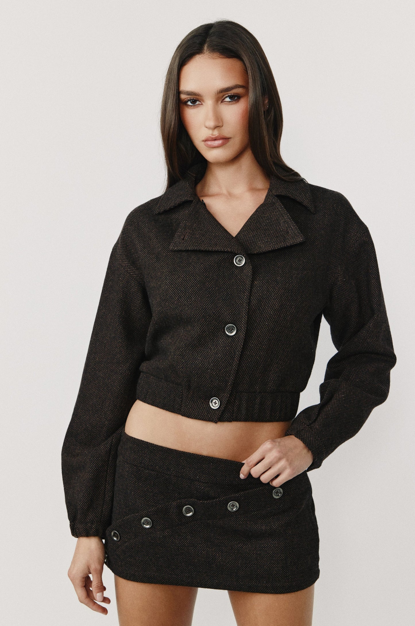 Oliver Skirt (Brown Check)