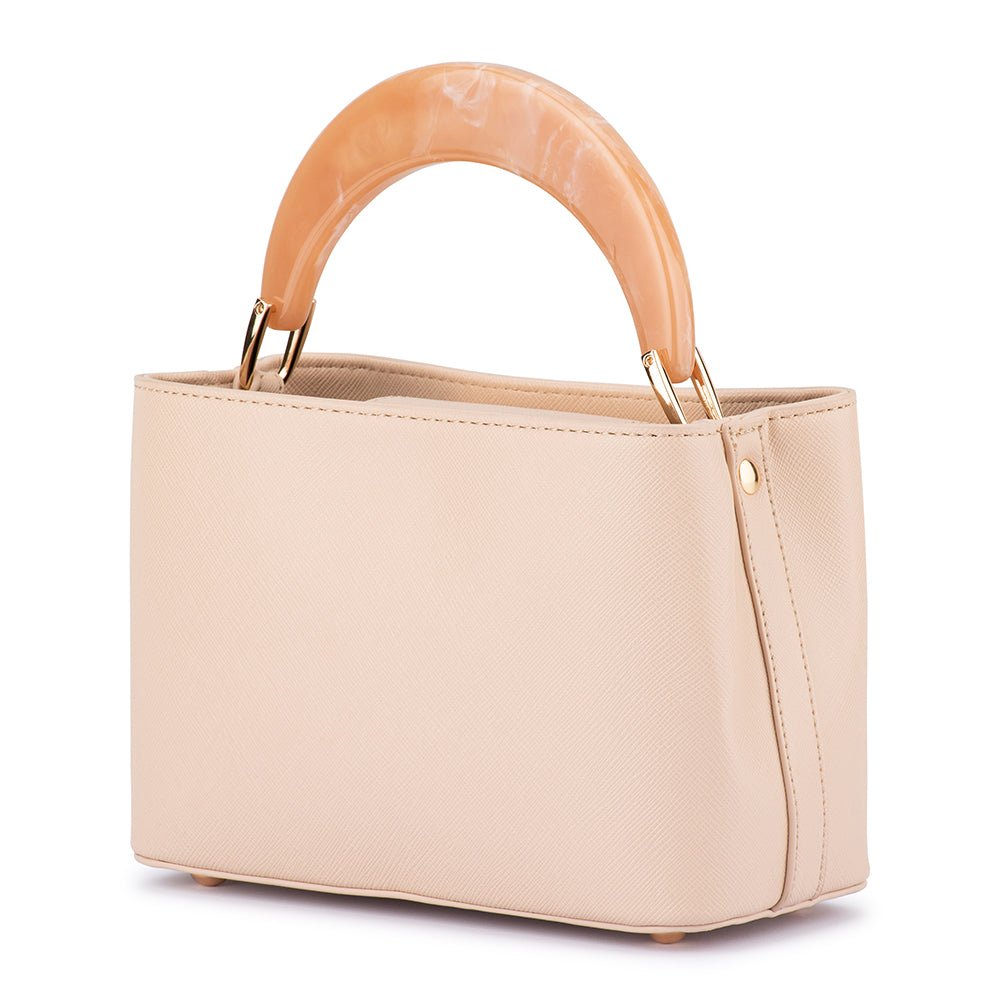 Olga Berg OLIVIA Top Handle Bag (Natural)