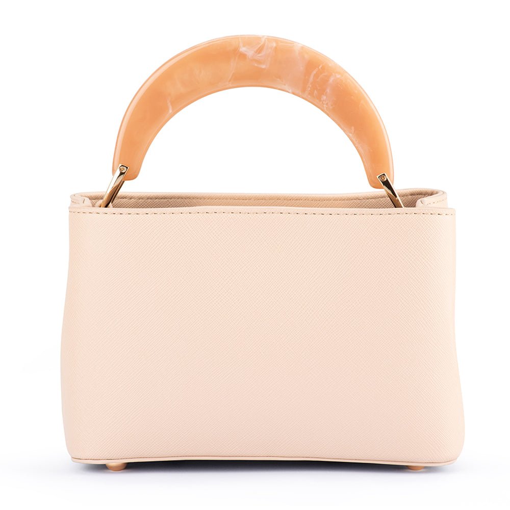 Olga Berg OLIVIA Top Handle Bag (Natural)
