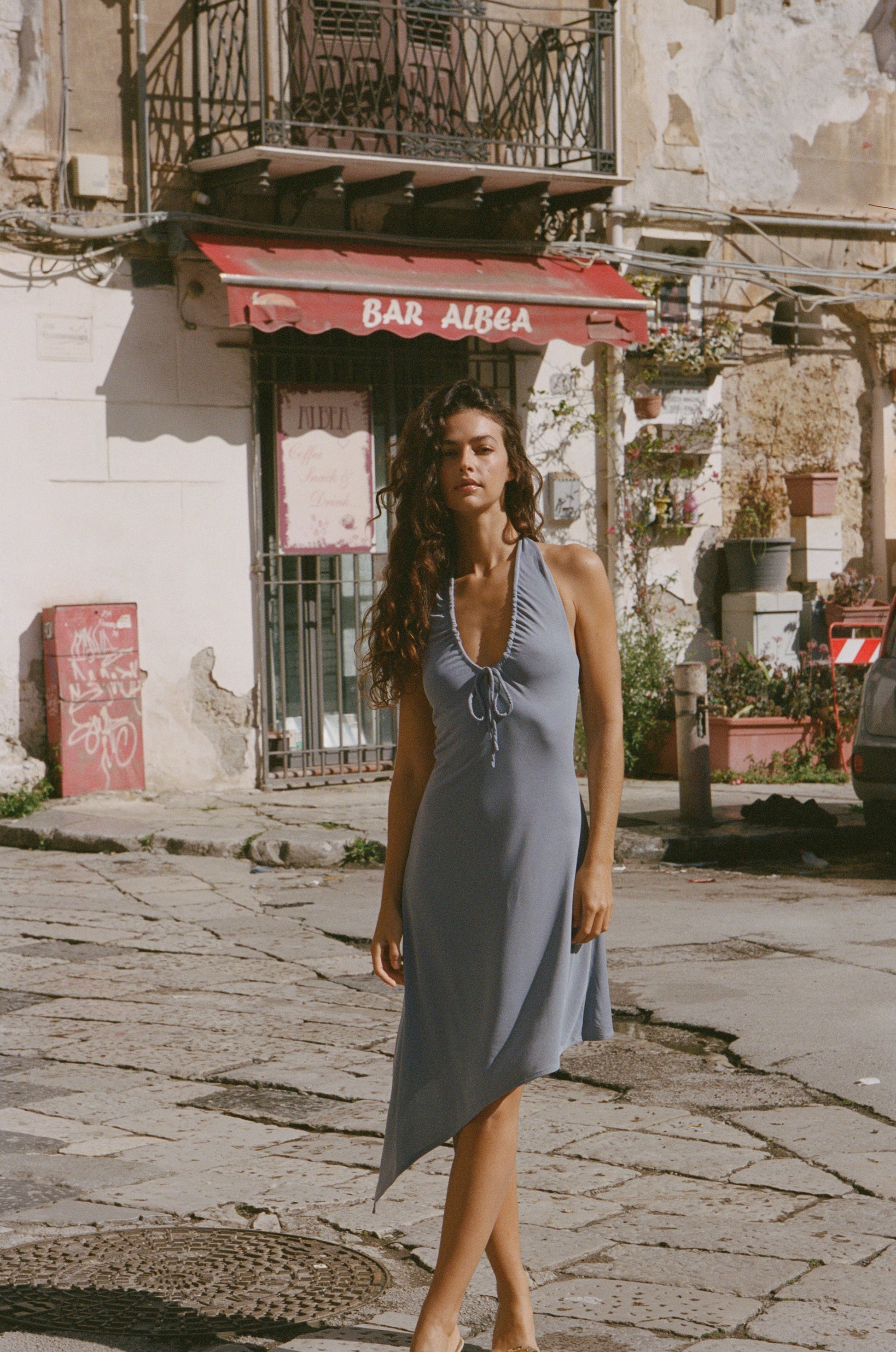 Image of Dresses. Product name - Otis Dress in Slate colour by brand - With Jéan