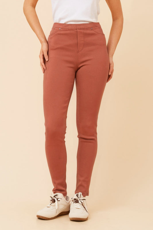 Caroline Morgan Australia PRESLEY SKINNY PANTS (Rust)