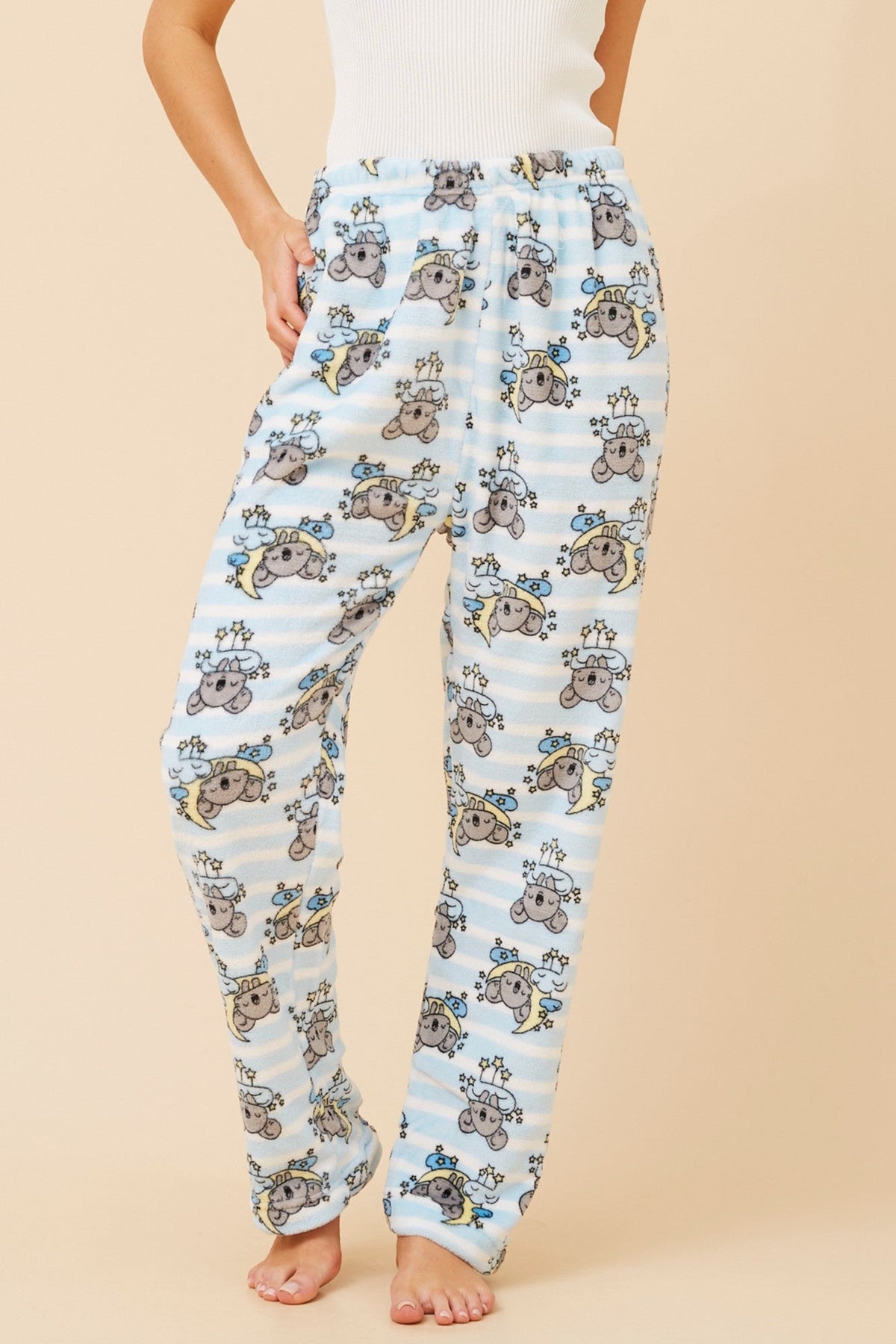 LEE ANIMAL PRINT PYJAMA PANTS (Light Blue)