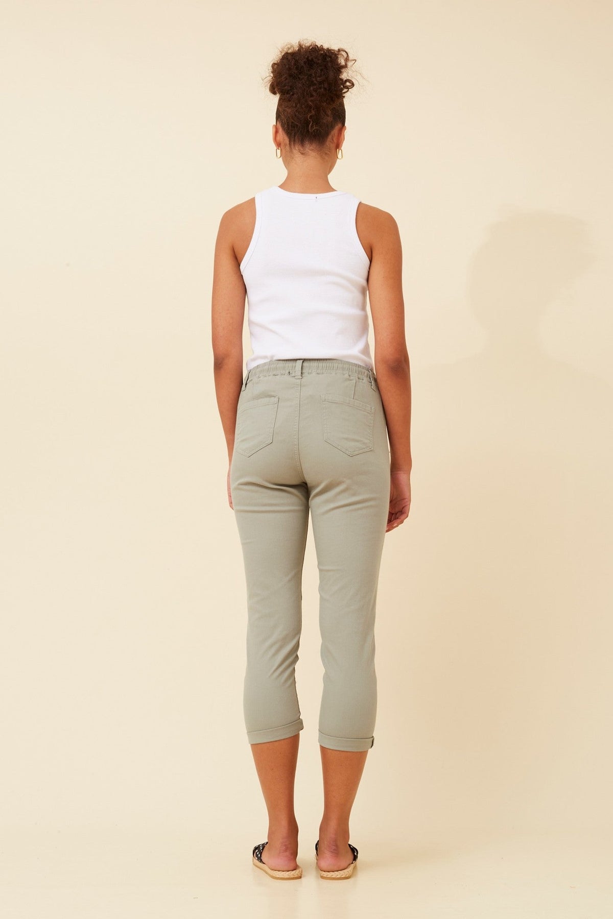 Caroline Morgan Australia JANIA SOLID JOGGER PANTS (Sage)