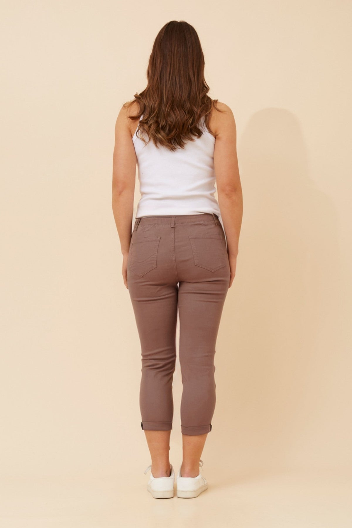 Caroline Morgan Australia JANIA SOLID JOGGER PANTS (Walnut)