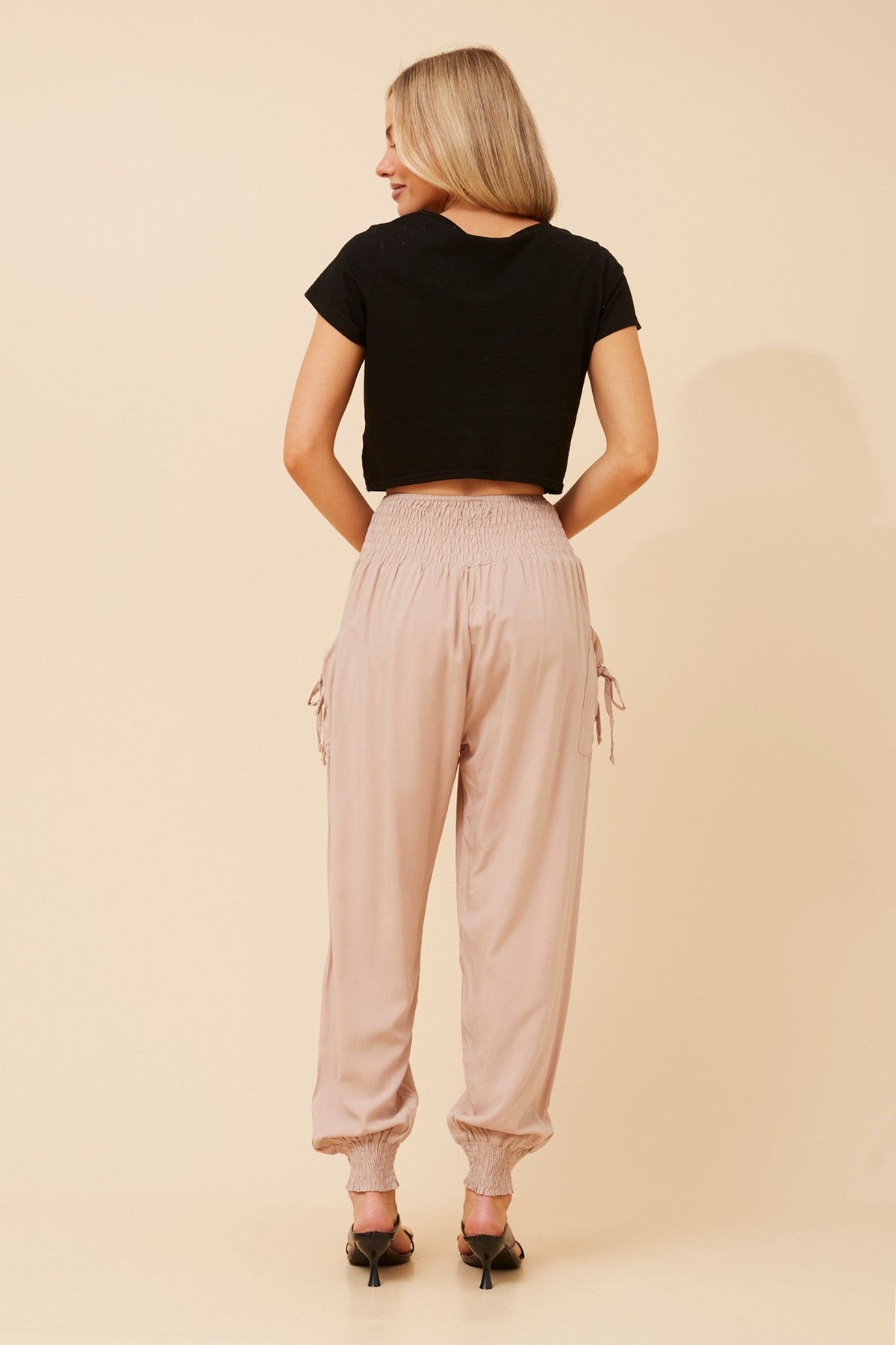 Caroline Morgan Australia SOLID HAREM PANTS (Mocha)