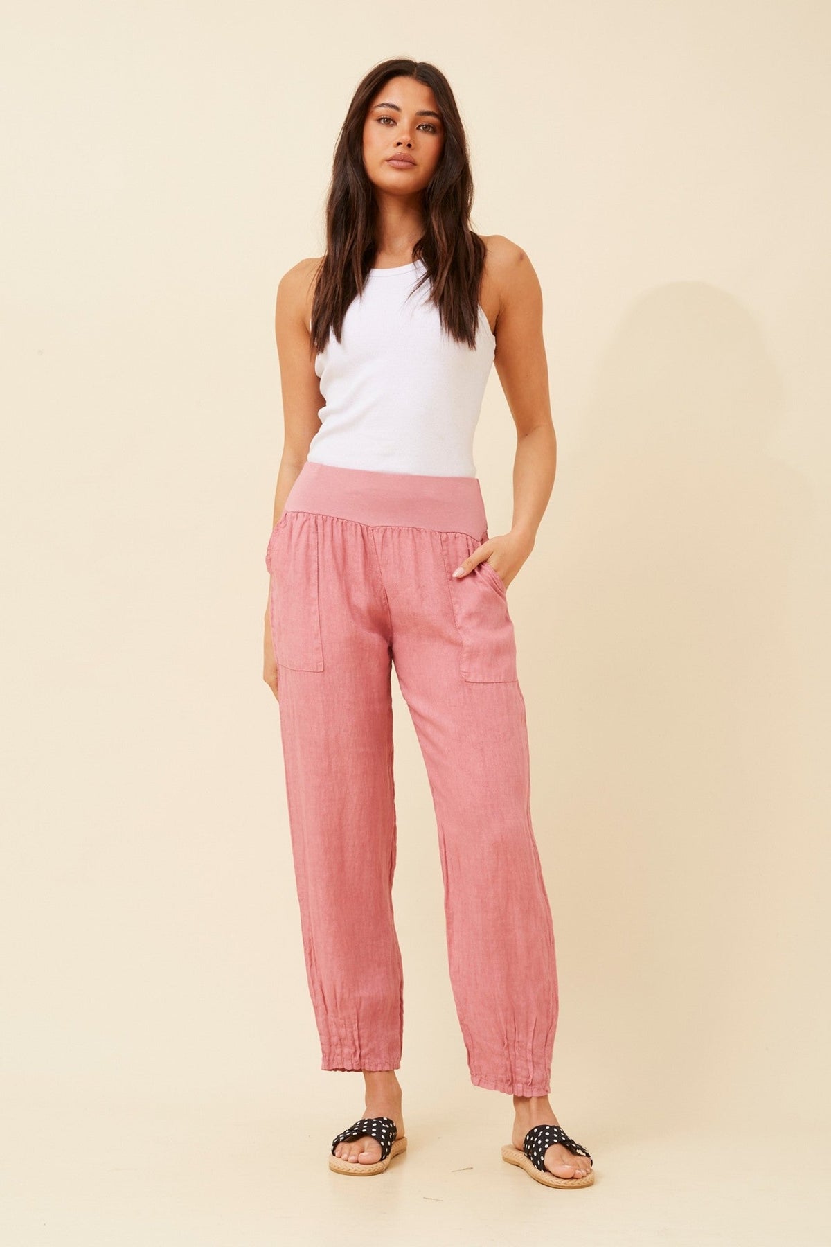 FINN SOLID LINEN PANTS (Cipolla)