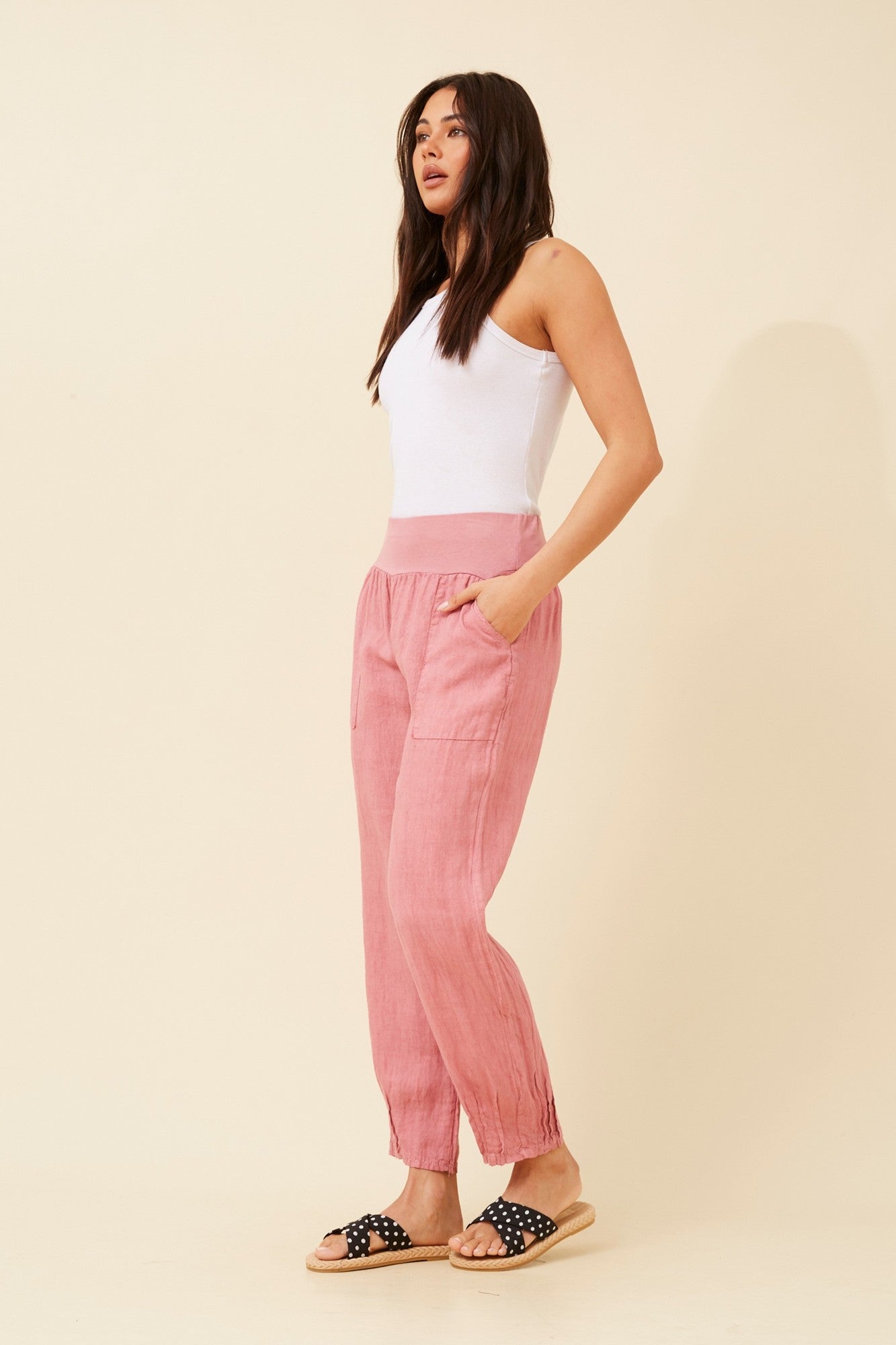FINN SOLID LINEN PANTS (Cipolla)