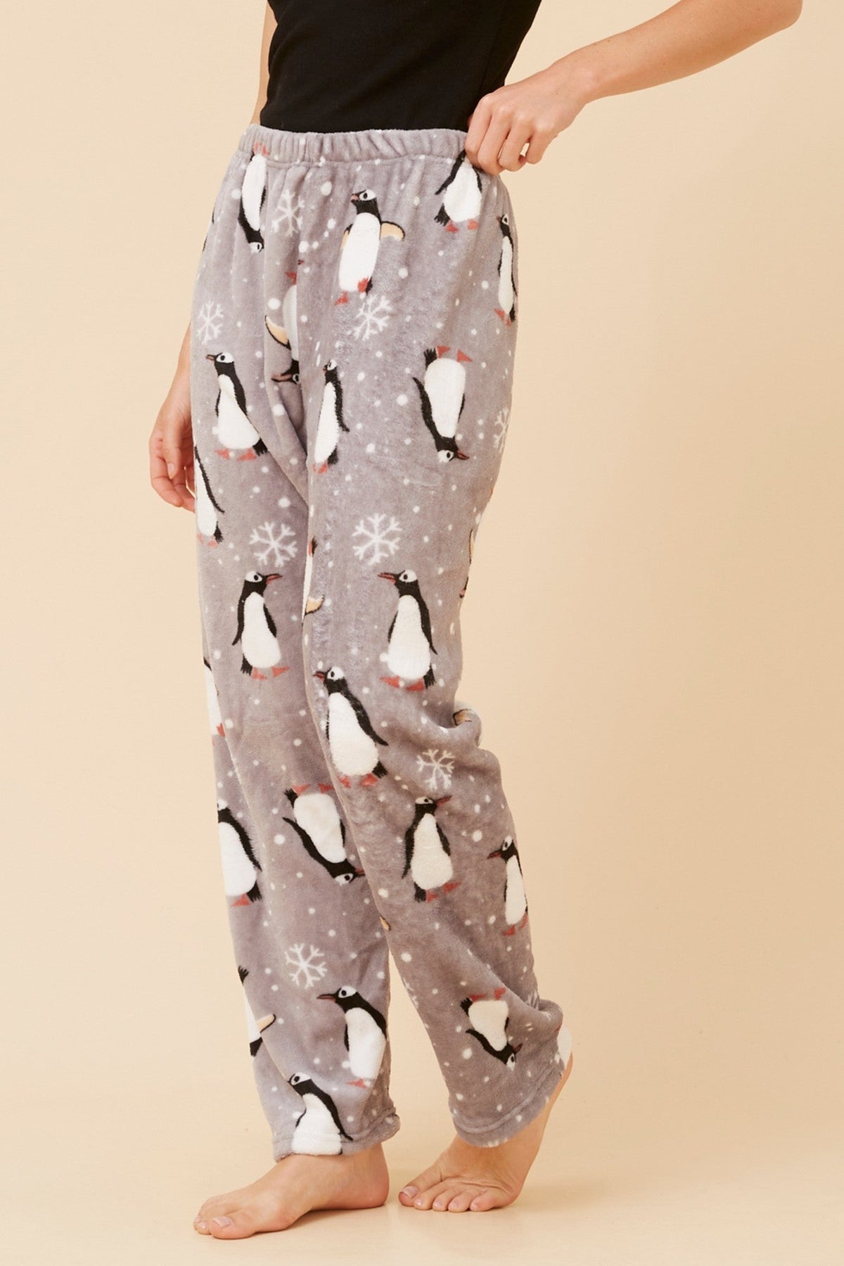LEE PENGUIN PRINT PYJAMA PANTS (Grey)