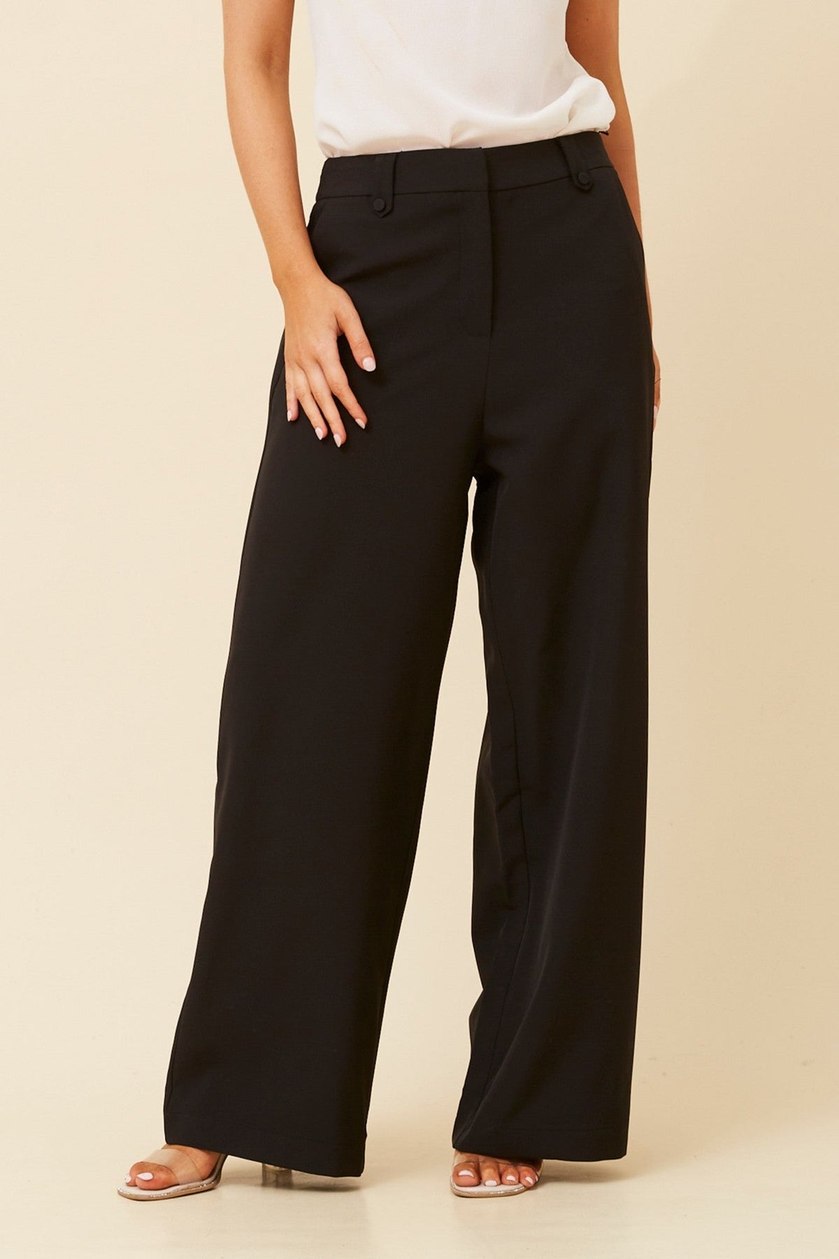 SAHARA WIDE LEG PANTS (Khaki)