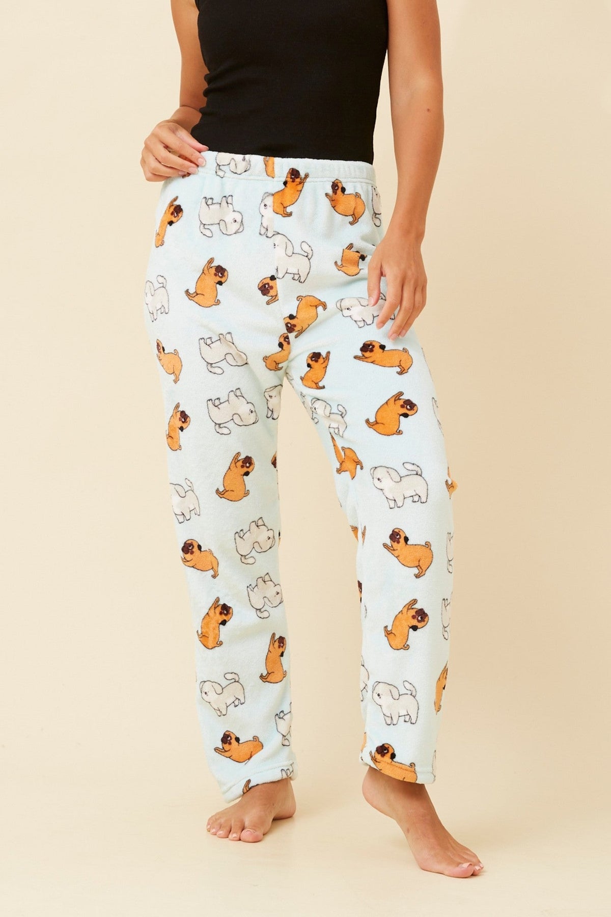 LEE DOG PRINT PYJAMA PANTS (Mint)