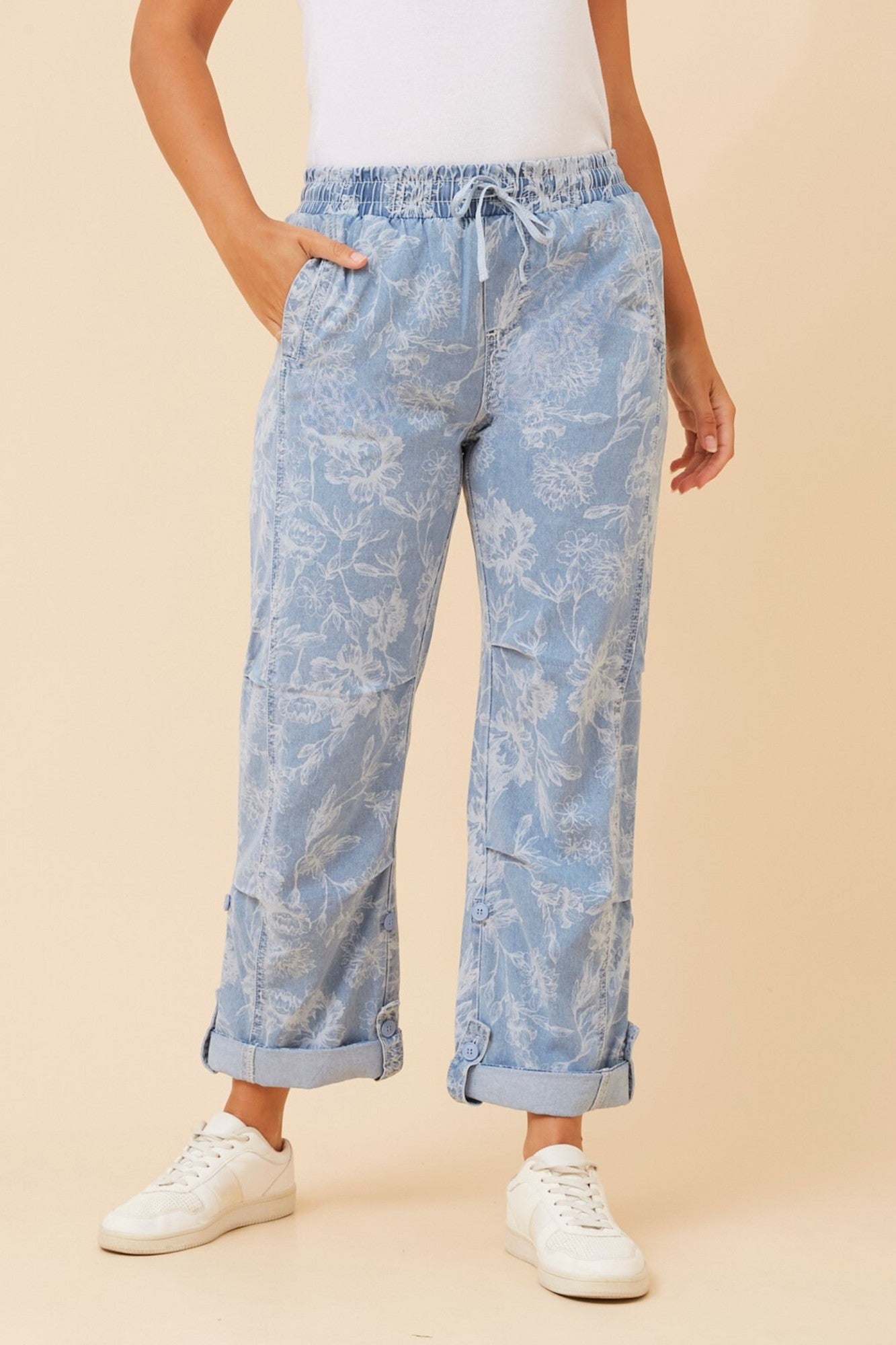 RAYLEE ABSTRACT PANTS (Denim)