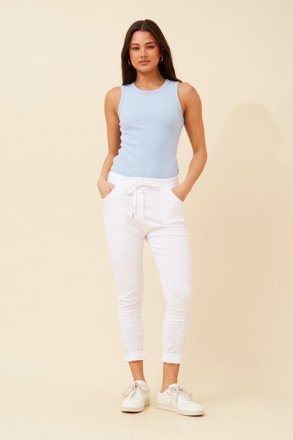 JANJA DIAMANTE JOGGER PANTS (Black)