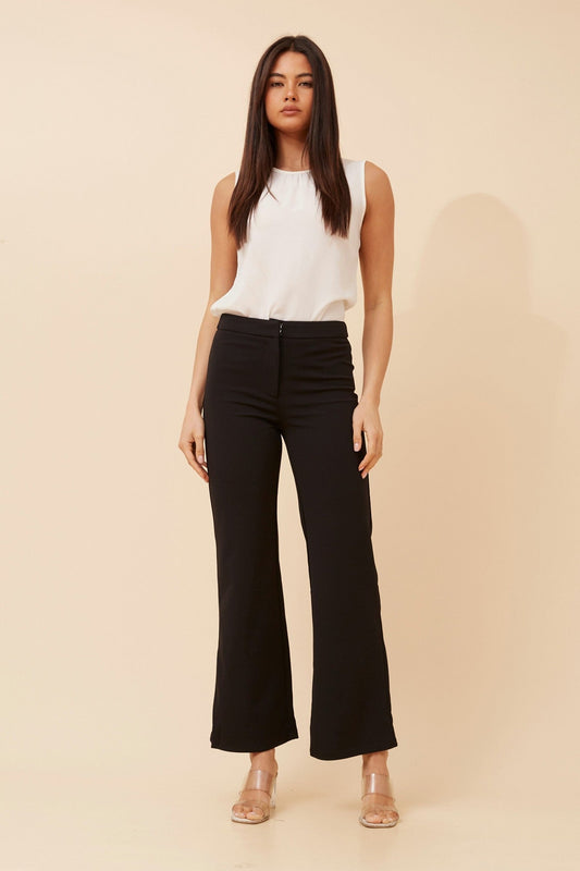 LILIA WIDE LEG PANTS (Black)