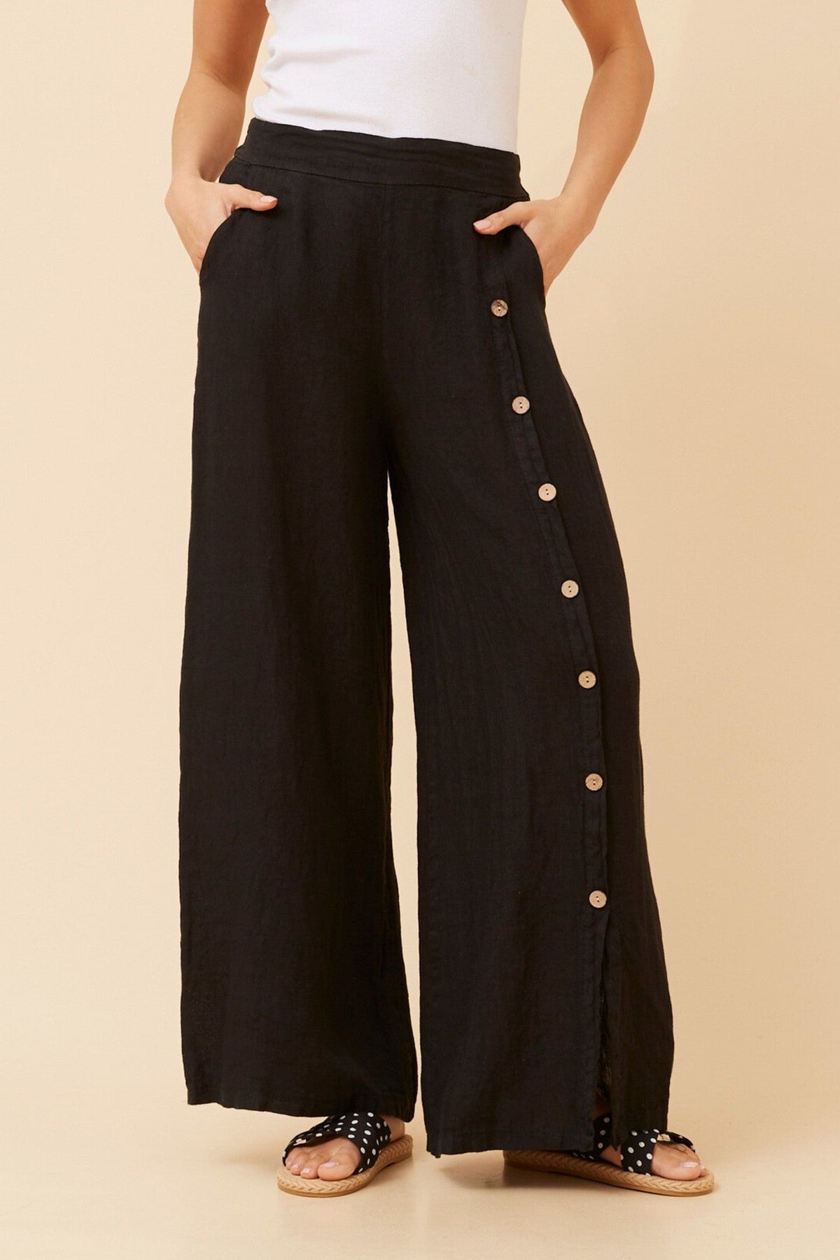 LUCA SOLID PANTS (Linen)