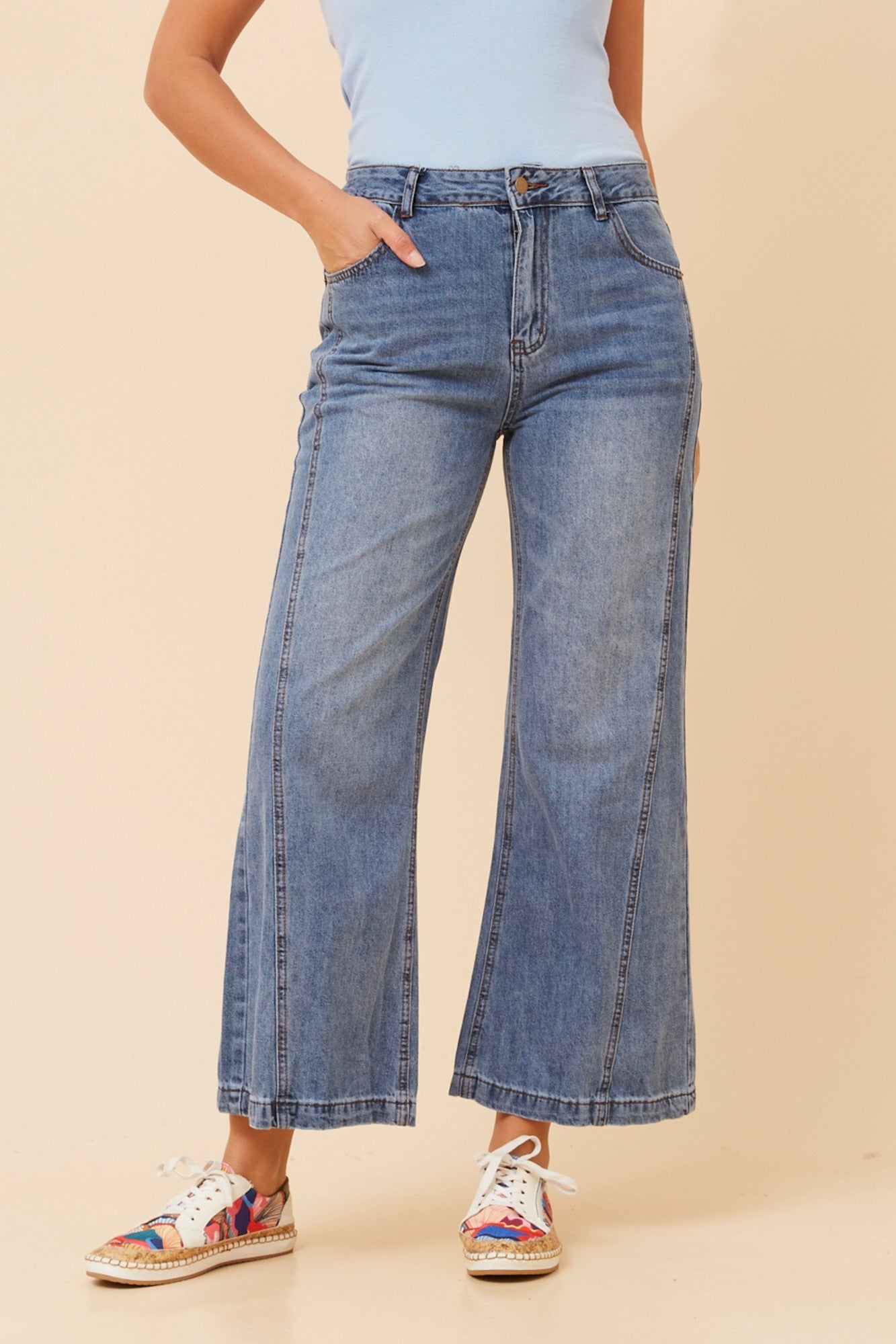 ZIA DENIM PANTS (Mid Denim)