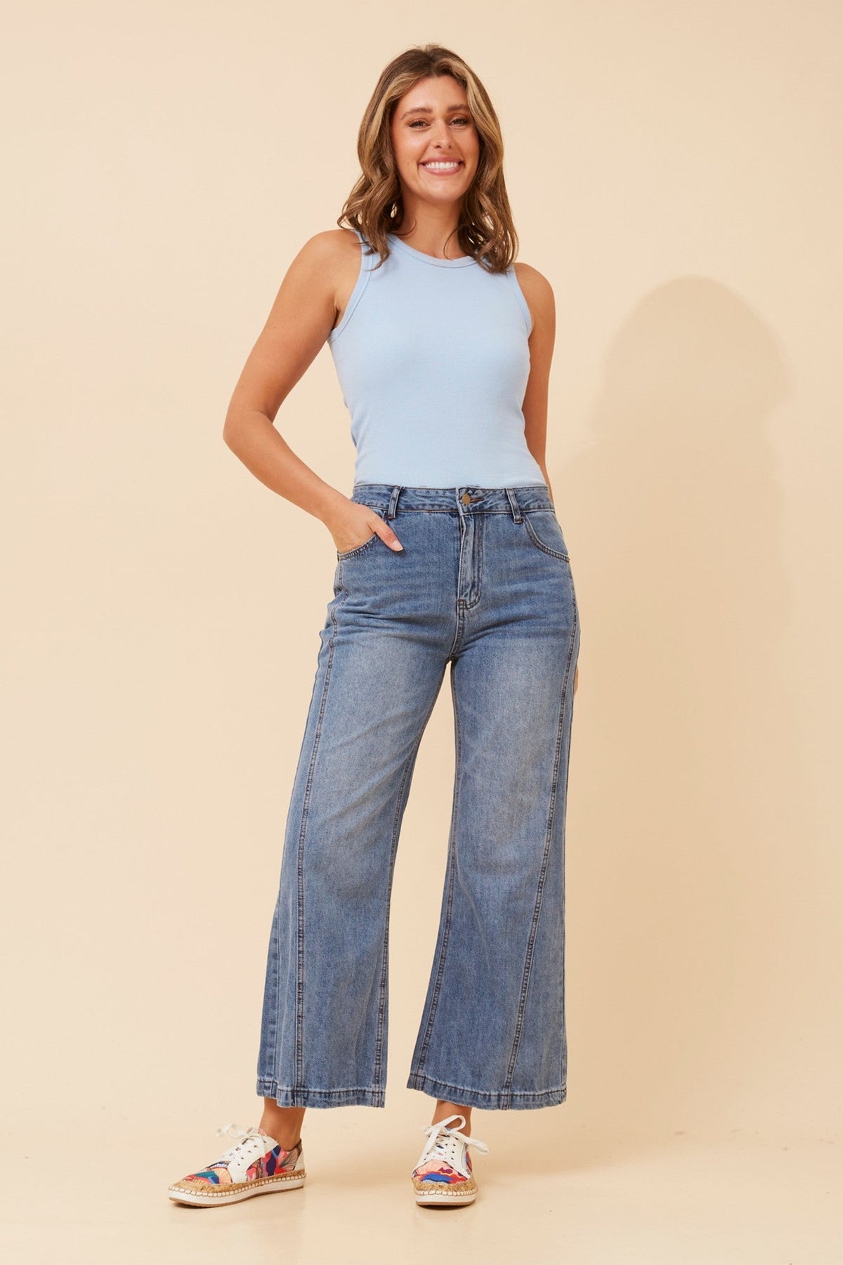 ZIA DENIM PANTS (Mid Denim)